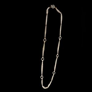 Ralph Lauren Vintage 90’s “RL” dangle 10 strand silver+Gold plated loops